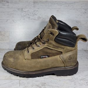 WOLVERINE Mens Roughneck EPX 6" Brown Waterproof ST EH SR BOOTS Size 11.5 EW